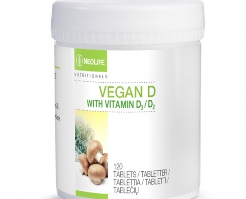 Vegan D, vitamino D maisto papildas (120 tablečių)